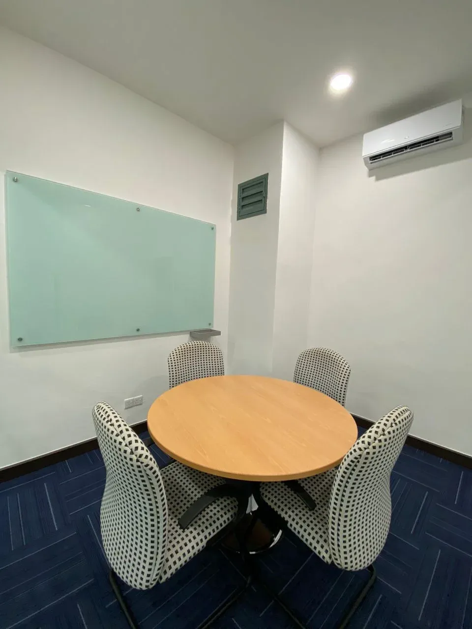 Round meeting table at Godori Office Permas Jaya